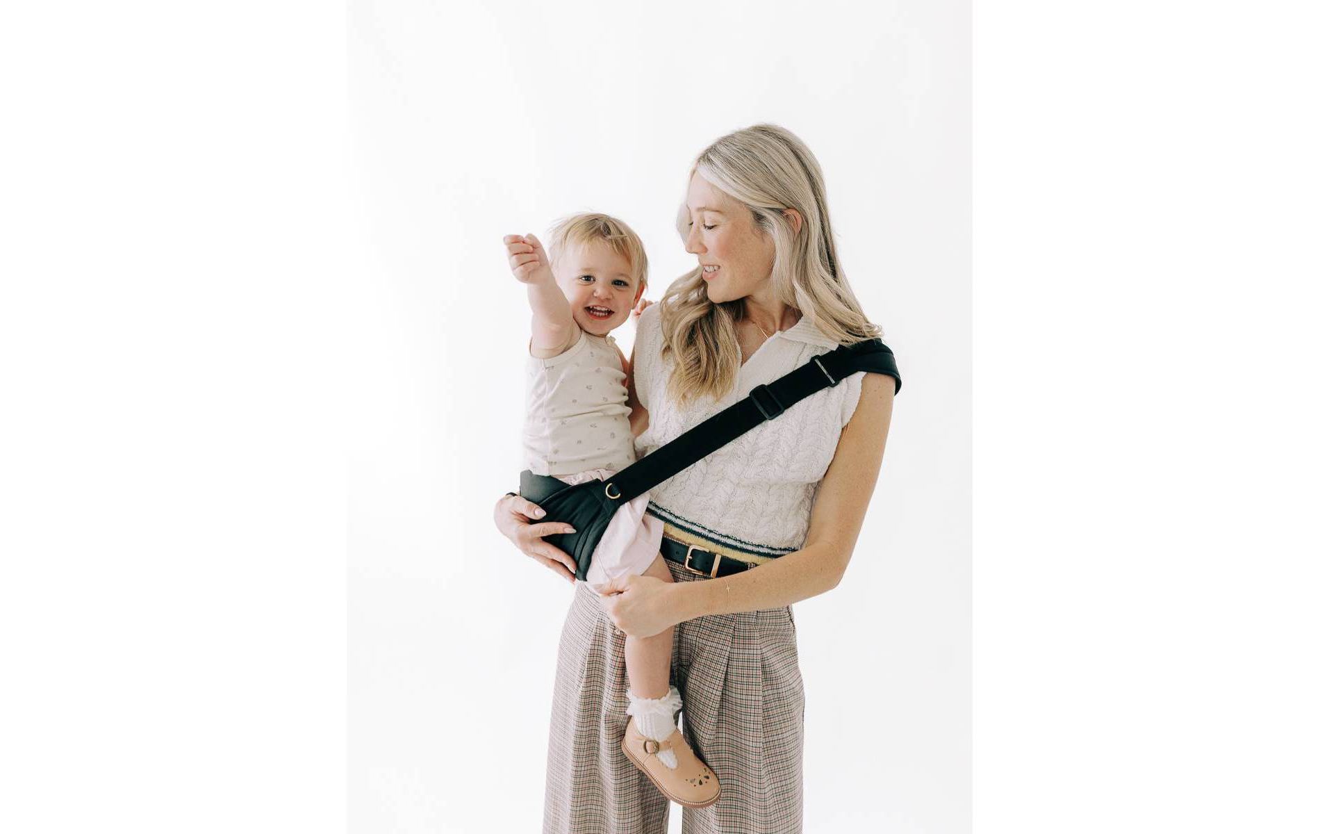 Tushbaby Liftoff Toddler Sling Hip Seat Carrier - 18 Months & Up - Black