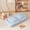 Triple Fold Down Adjustable Chair Bed with 18 Positions, Multifunctional Lounge Sofa with Thickened Cushion for Living Room or Bedroom - 4 of 4