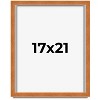 PosterPalooza | Classic Brown Picture Frame - UV Acrylic, Foam Board Backing, Hanging Hardware - 2 of 4