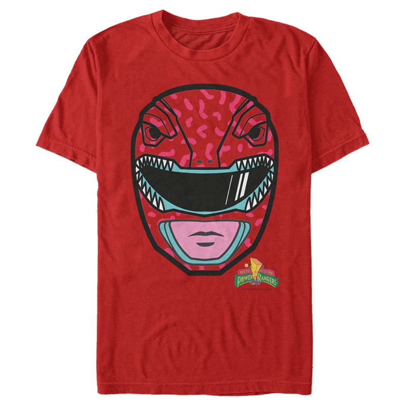 Men's Power Rangers Red Ranger Helmet T-Shirt, 1 of 6