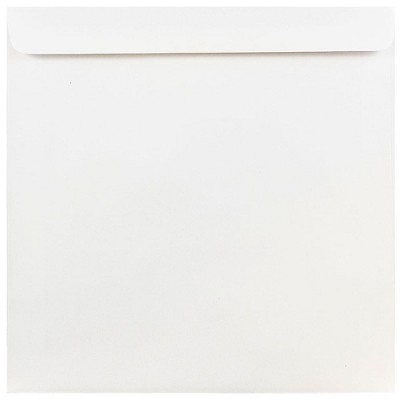 JAM Paper 9 x 9 Square Invitation Envelopes White 4232