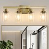 DAKAFUL Modern Bathroom Vanity Light, 4/5/6/8/10-Light Vanity Fixtures with Clear Glass Shade, Reversible Wall Sconces Over Mirror,for Bedroom - 2 of 4