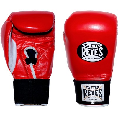 Cleto Reyes Amateur Hook and Loop Training Boxing Gloves - Red