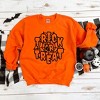 Simply Sage Market Women's Graphic Sweatshirt Trick Or Treat Colorful Web - 3 of 4