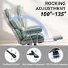 Efomao Desk Office Chair 400LBS, Big and Tall PU Leather Computer Chair, Executive Office Chair with Footrest and Lumbar Support - 2 of 4