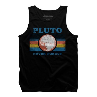 Men's Design By Humans Pluto Never Forget By Tingsy Tank Top