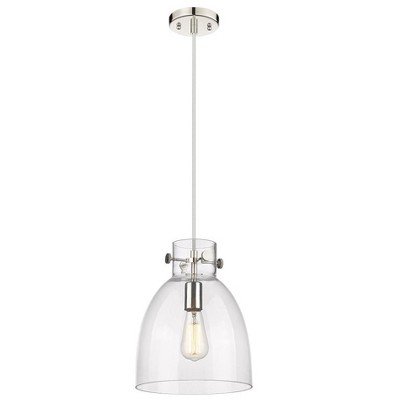 Innovations Lighting Newton Bell 1 - Light Pendant in  Polished Nickel