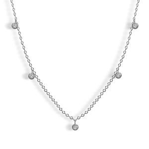 EVRY JEWELS WATERPROOF Gold or Silver Plated Symphony Necklace - 1 of 3