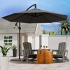 Maggift Large Patio Umbrella, Umbrella Outdoor Patio with Stand, Patio Table Umbrella, Market Umbrella for Pool Lawn Garden, Gray, 181.1"*106.2"*94.5" - 4 of 4