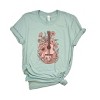 Simply Sage Market Pink Guitar Floral Short Sleeve Tee - 2 of 4