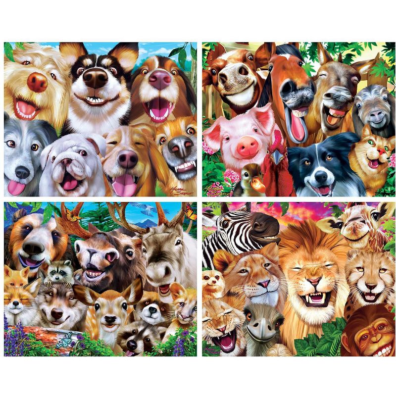 MasterPieces Inc Selfies 4-Pack 100 Piece Jigsaw Puzzles, 3 of 7
