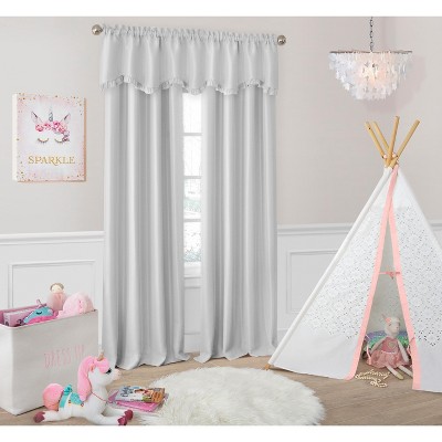 Elrene Adaline Nursery and Kids Room Darkening Single Window Curtain - Elrene Home Fashions
