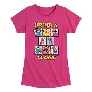 Girls' - Disney - Forever A Classic Fitted Short Sleeve Graphic T-Shirt - 1 of 4