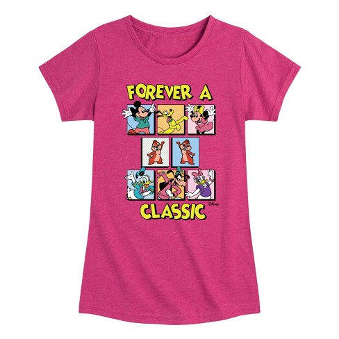 Girls' - Disney - Forever A Classic Fitted Short Sleeve Graphic T-Shirt - image 1 of 4