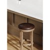 Maven Lane Eva Swivel Backless Vegan Leather Counter Height Bar Stool - 2 of 4