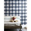 RoomMates Buffalo Plaid Peel & Stick Wallpaper Blue/White: Removable Vinyl, Self-Adhesive, Modern Classic Pattern - image 3 of 3