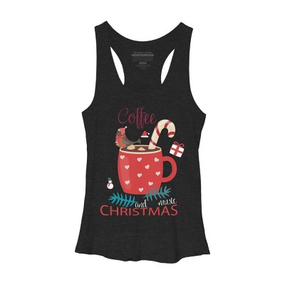 Women's Design By Humans Merry Christmas Treasure box By funkprints Racerback Tank Top