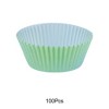 Unique Bargains Disposable Baking Cups Greaseproof Paper 1.97"x1.18" 100 Pcs - 4 of 4