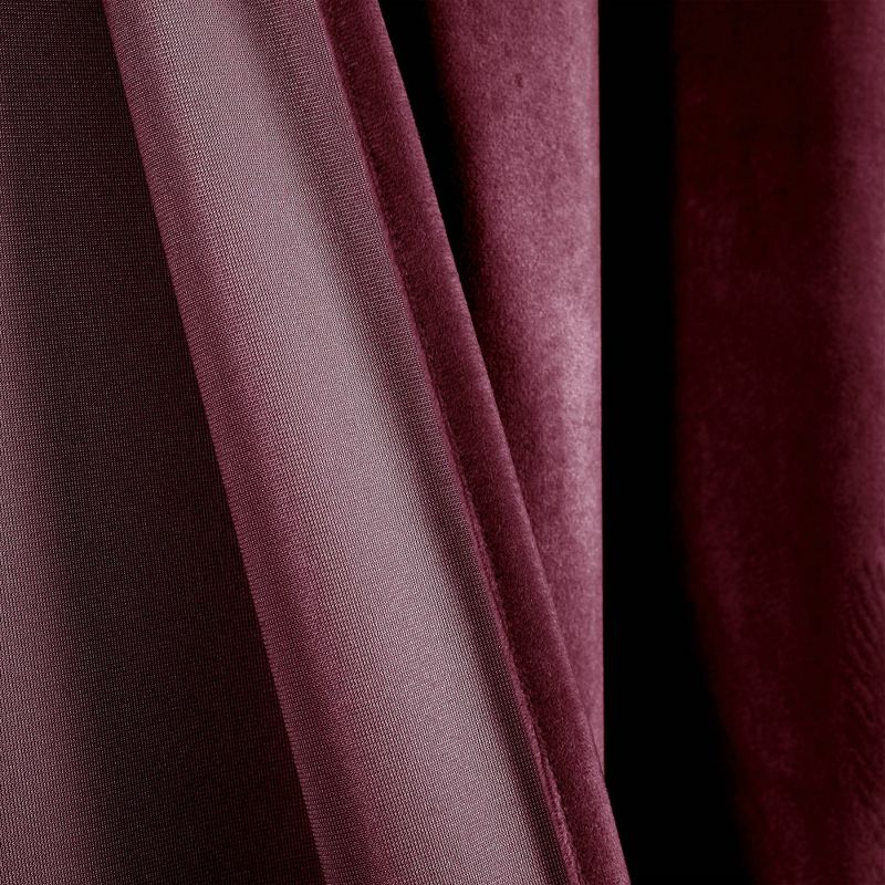 Set of 2 Prima Velvet Light Filtering Window Curtain Panels - Lush Décor, 6 of 16