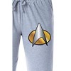 Star Trek: The Next Generation Womens' Starfleet Symbol Pajama Pants Grey - 2 of 4