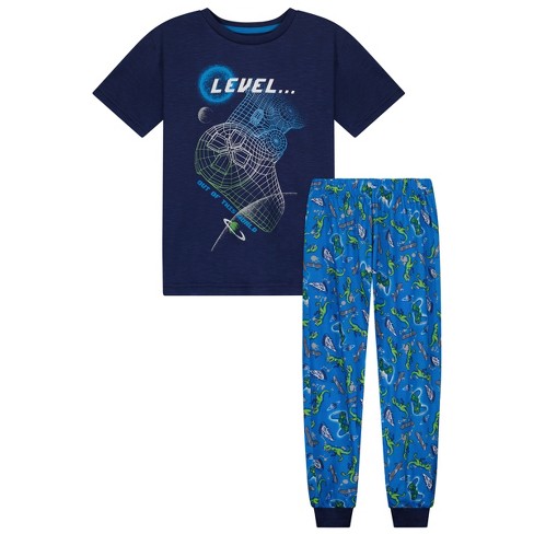 Sleep On It Boys Pajamas Set 4-Piece Fleece Pajama Pant and Long