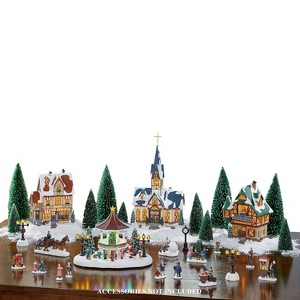 Moments in Time Christmas Village 30pc Set with LED lights - 1 of 4
