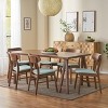 GDFStudio Alexis 7 Pieces Mid Century Modern Upholstered Wood Dining Set - image 2 of 4