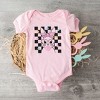 The Juniper Shop Checkered Groovy Bunny Baby Bodysuit - 2 of 2