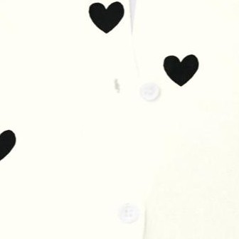ivory black heart