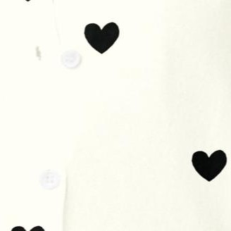 ivory black heart
