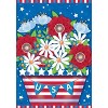 American Planter Patriotic Garden Flag Primitive 18" x 12.5" Briarwood Lane - 3 of 4