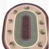 Earth Rugs Oval Patch Tread – Pinecone Braided Jute Rug in Natural Woodsy Tones, 4'x6' Rustic Lodge Area Rug - 3 of 3