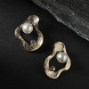 SOHI Women's Champayne Gold Opal Odyssey Stud Earrings - 2 of 4