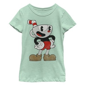 Girl's Cuphead Happy Pose T-Shirt - 1 of 3