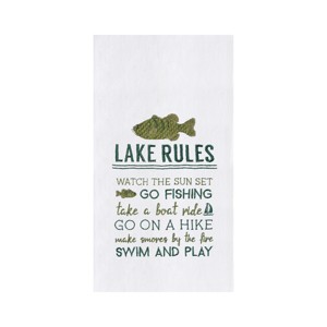 C&F Home Lake Rules Flour Sack Kitchen Towel - 1 of 2