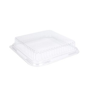 Novacart 4" x 4" Plastic Dome Cover for Baking Mold, 1/2" deep, Case of 560 - Dome Cover ONLY - 1 of 2