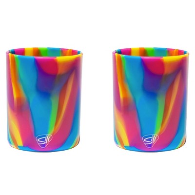 Silipint: Silicone Rocks Glasses 12oz: 2 pk - Hippie Hops