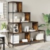 vidaXL Bookcase 4-Stair Smoked Oak 54.7 in.x13.2 in.x58.7 in. Engineered Wood - 3 of 4