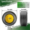 [2Set]Lawn Mower Utility Cart Turf Tires With Wheel,for Lawn Mower Tires,Riding Mower,Garden Tractors - 4 of 4