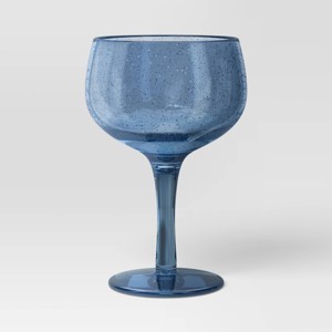 11.16oz Wine Glass Blue - Threshold™ - 1 of 3