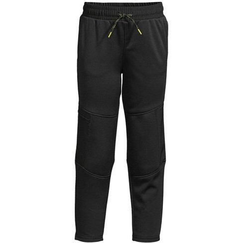 Lands' End Boys Athletic Tech Fleece Sweat Pants - Medium - Black