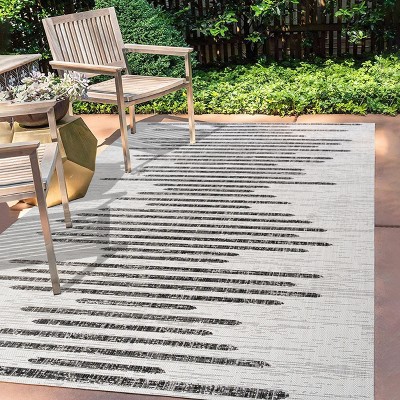 JONATHAN Y Zolak Berber Stripe Geometric Indoor/Outdoor Area Rug