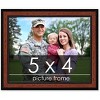 PosterPalooza | Photo Size Simple Brown Picture Frame - UV Acrylic, Foam Board Backing, Hanging Hardware - 2 of 4