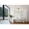 Bryant 4-Light Matte Black Vanity Light - Nautical Charm for Bath Spaces, Dimmable, Steel Frame - 3 of 4