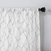 No. 918 Light Filtering Abstract Geometric Embroidery Rod Pocket Curtain Panel - 3 of 3