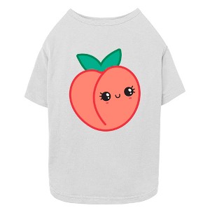 Lost Gods Chibi Peach  Dog T-Shirt - White - X Large - 1 of 4