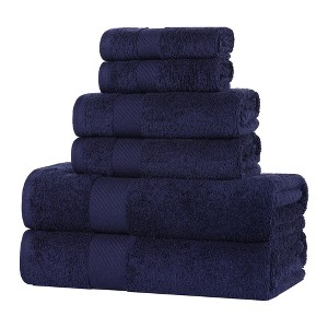 Modern Solid Classic Luxury Egyptian Cotton Towel Set by Blue Nile Mills - 1 of 4