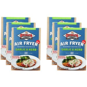 Louisiana Seasoned Coating Mix Air Fryer for Garlic & Herb - Case of 6 - 5oz - 1 of 2