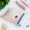 Slickblue Cute Fleece Throw Blanket Pillow Cushion - Animal Design & Color Options, 28.3" x 35.1", Soft, Machine Washable - 2 of 4