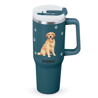 Collections Etc 40 oz. Stainless Steel Double Wall Insulated Pet Tumbler